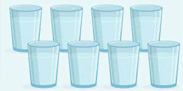 How many glasses of water should you drink a day?